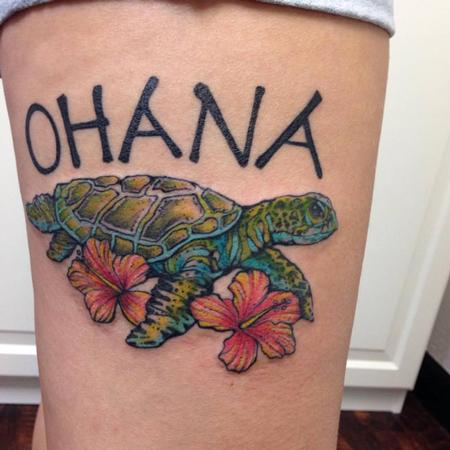 Tattoos - Ohana Sea Turtle- Instagram @michaelbalesart - 108881